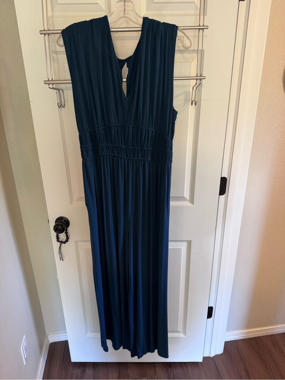 Old Navy Teal V-Neck Sleeveless Jumpsuit